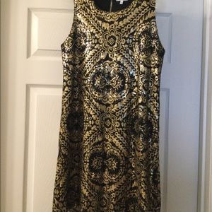 Black and Gold Dress